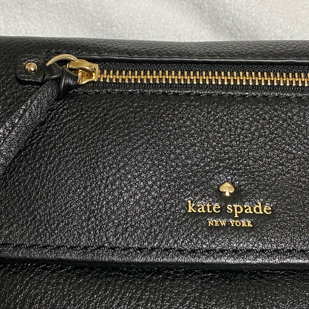 Small Kate Spade Black Pebbled Leather Crossbody Bag - Picture 6 of 14